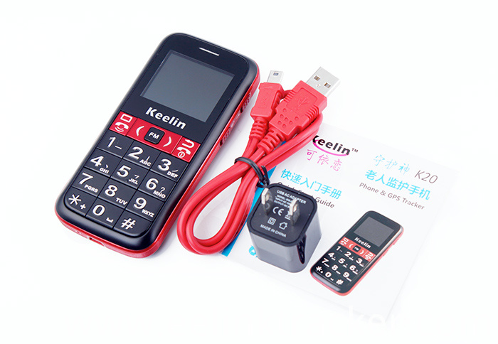 Mobile Phone with GPS Tracker two in one k20 for elderly